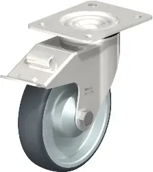 Produktfoto 1 von LEX-TPA 160KD-FI BLICKLE Edelstahl-Lenkrolle mit Anschraubplatte