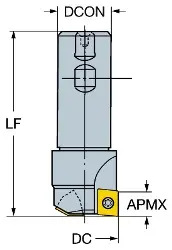 Produktfoto 1 von R2162319 SANDVIK U-MAX Bohrnutenfräser