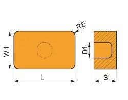 Produktfoto 1 von LNUX 40-1129003:T9335 Drehwendeschneidplatte LNUX 40-1129003:T9335