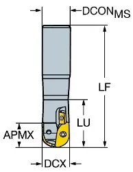 Produktfoto 1 von R21610A16050 SANDVIK COROMILL Kugelschaftfräser R216