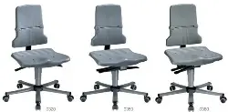 Produktfoto 1 von 9823-1000 Arbeitsdrehstuhl 'Sintec' Rollen, Synchrontechnik