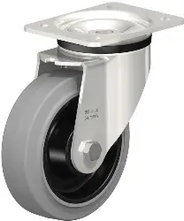 Produktfoto 1 von LKX-POEV 160KD-SG BLICKLE Edelstahl-Schwerlast-Lenkrolle mit Anschraubplatte