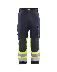 148815128933 Multinorm Arbeitshose Inhärent Navy/ HighVis Gelb C56