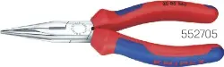 Produktfoto 1 von 26 15 200 KNIPEX-Flachrundzange, gerade mit Schneide, verchromt