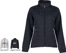 0827230011 Gesteppte Fleece Damenjacke Gr. XL, graphit meliert - ID -