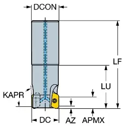 Produktfoto 1 von R790040A32S116M SANDVIK COROMILL 790 AL Schaftfräser