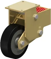 Produktfoto 1 von BSFN-SE 252K BLICKLE Stahlgeschweißte Schwerlast-Bockrolle mit Stahlfeder