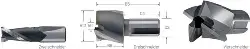 16811160 Zapfensenker HSS Serie 1 Typ U, 3-schneidig,16,00mm GFS