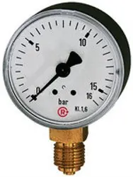 Produktfoto 1 von 110.35 110.35, Standardmanometer, Stahlblechgeh., G 1/8 unten, 0-10,0 bar, Ø 40