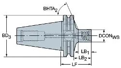 Produktfoto 1 von A39255EH3010044 SANDVIK COROMANT Werkzeughalter