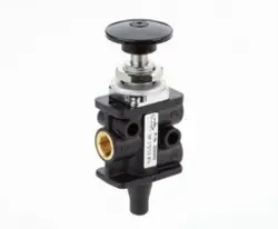 Produktfoto 1 von 03040402 3/2-WV-NC G1/8 Knopf Schwarz
