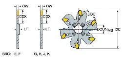 Produktfoto 1 von QDF080X10M SANDVIK CoroMill QD Nuten- und Trennfräser