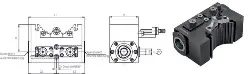 Produktfoto 1 von KW-D1D-C6 Schnellw.-Stahlhalter Gr. D ISO26623-1 doppelt,PSC 63 KW