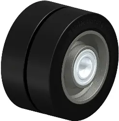 Produktfoto 1 von DS 302/55K BLICKLE Schwerlast-Doppelrad mit Elastik-Vollgummireifen