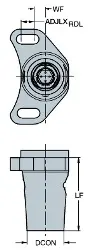 S17R820XLC4QC080 SANDVIK Schneidenträger für CoroBore XL
