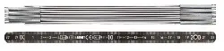 Produktfoto 1 von 961200044S Gliedermaßstab, Aluminium 2 Meter, schwarz, mm-Tlg.,BMI