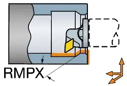 Produktfoto 1 von TITR-W4L-D13U-27A SANDVIK CoroTurn® TR Schneidkopf zum Drehen