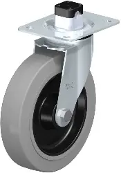 Produktfoto 1 von LE-POEV 200XR-CS11-SG BLICKLE Stahlblech-Lenkrolle mit Anschraubplatte