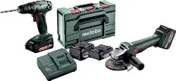 Produktfoto 1 von 685234000 Akku-Bohrschrauber-Set 18 V BS 18 + W 18 7-125, 4,0/2,0 Ah