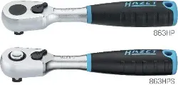 863HPS Feinzahn-Umschaltknarre 1/4' 863HPS, 90 Z / 120 Nm -HAZET-