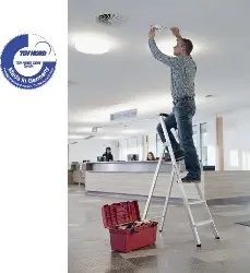 Produktfoto 1 von 11227 Aluminium-Stufen-Stehleiter ML einseitig begehbar