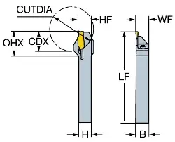 Produktfoto 1 von RF123E04308BS SANDVIK COROCUT 1-2 Halter