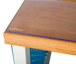 Produktfoto 1 von 0312754TRA Weich PVC-Werkbankabdeckungen transparent, blaustichig
