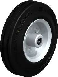 Produktfoto 1 von VE 125/12R-EL BLICKLE Rad mit Standard-Vollgummireifen u. Stahlblech-Felge