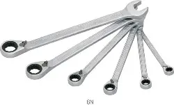 Produktfoto 1 von 606/5 Knarren-Ring-Maulschl.-Satz umschaltbar, 5-teilig - HAZET