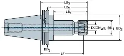 Produktfoto 1 von AA3B14-4025105 SANDVIK COROMANT-Spannzangenfutter