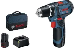 Produktfoto 1 von 060186810F Akku-Bohrschrauber 12 V GSR 12V-15, 2× 2.0 Ah -BOSCH-