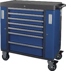 Produktfoto 1 von 7901-50 Werkstattwagen, unbestückt 7 Schubladen 'Spaceline Blue'