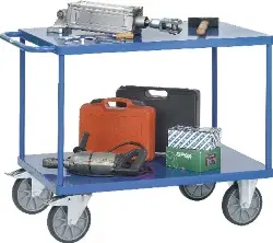 Produktfoto 1 von 2400B Tischwagen 400 kg Stahlplattform, LxB=850x500 mm