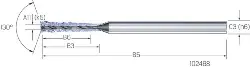 Produktfoto 1 von 2.CD.120045.IK CrazyDrill SST VHM RIP 12xd, Inox, IK, 0,45mm MIKRON