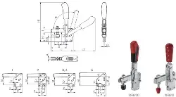 90225 Senkrechtspanner offener Arm Gr.2 senkrechtem Fuß AMF