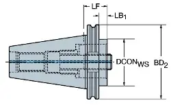 Produktfoto 1 von C539014040030 SANDVIK COROMANT CAPTO-Grundhalter
