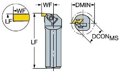Produktfoto 1 von SI-CTLHOL-12143 SANDVIK TopLok Bohrstangen
