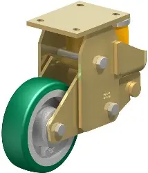 Produktfoto 1 von BSFE-GST 160K BLICKLE Stahlgeschweißte Schwerlast-Bockrolle mit PU-Feder