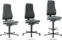 Produktfoto 1 von 9643-6802 Arbeitsdrehstuhl All-In-One m. Rollen, Stoff