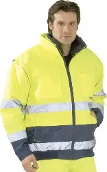 Produktfoto 1 von 2047048 Warnschutz Comfort-Jacke gelb/marine M