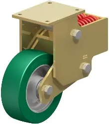 Produktfoto 1 von BSFN-GST 252K BLICKLE Stahlgeschweißte Schwerlast-Bockrolle mit Stahlfeder