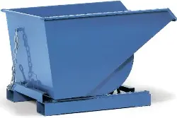 Produktfoto 1 von 6030A Selbstkipper 350l, blau mit Sieb u. Ablasshahn