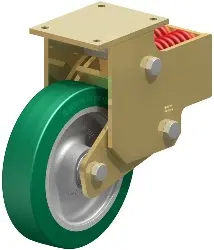 Produktfoto 1 von BSFN-GST 302K BLICKLE Stahlgeschweißte Schwerlast-Bockrolle mit Stahlfeder