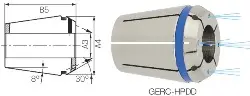 Produktfoto 1 von 13636012000 Spannzange GERC32-HPDD Protec ISO15488-A 20,00mm FAHRION