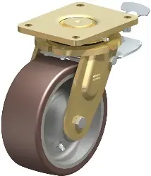 Produktfoto 1 von LS-GB 202K-ST-RI4 BLICKLE Stahlgeschweißte Schwerlast-Bockrolle mit Stahlfeder