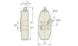 P2779793 YG1 BORING BAR RING HEAD, RH32-BCA140