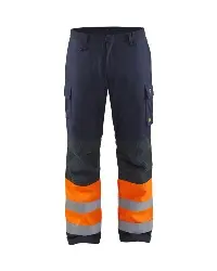 Produktfoto 1 von 186915138953 Multinorm Winter Arbeitshose Navy/Orange C62