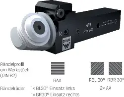 31002652 Rändelfräswerkzeug RF 1 o.R. 231-20M 10 - 300 ZEUS