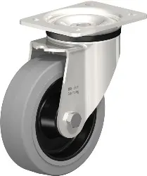 Produktfoto 1 von LKX-POEV 160XR-SG BLICKLE Edelstahl-Schwerlast-Lenkrolle mit Anschraubplatte
