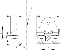 48021044 Horizontal-Rollenführung für Radblock RB/I Größe 200